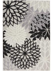 Aloha ALH05 Black/White Outdoor Rug