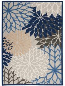 Aloha ALH05 Blue Multicolor Outdoor Rug