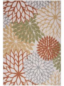 Aloha ALH05 Ivory Multicolor Area Rug