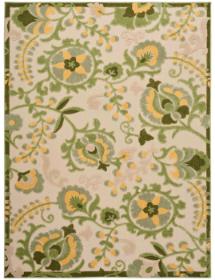 Aloha ALH17 Ivory Green Area Rug