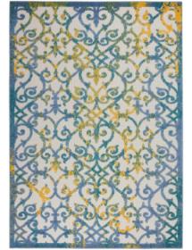 Aloha ALH21 Ivory/Blue Outdoor Rug