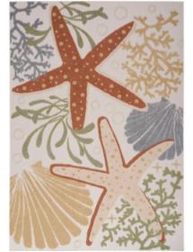 Aloha ALH24 Ivory Multicolor Area Rug
